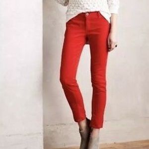 The Stevie Ankle Slim Straight Leg - Rust